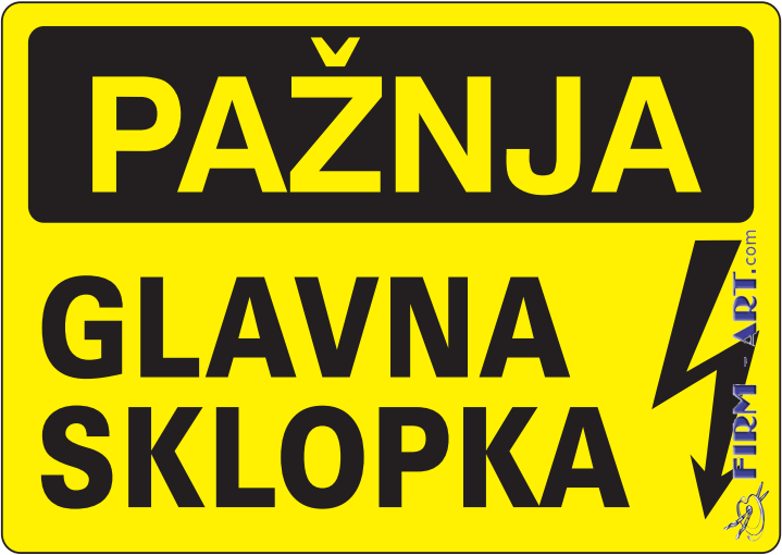 Opšte informacije - PAŽNJA GLAVNA SKLOPKA (Sito štampa firm-art.com) 